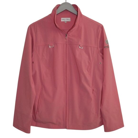 SPORT HALEY Size XL Pink Zip Front Jacket - Picture 1 of 5